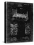 PP1068-Black Grunge Strait Jacket Patent Poster-Cole Borders-Stretched Canvas