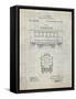 PP1069-Antique Grid Parchment Streetcar Patent Poster-Cole Borders-Framed Stretched Canvas