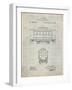 PP1069-Antique Grid Parchment Streetcar Patent Poster-Cole Borders-Framed Giclee Print