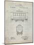 PP1069-Antique Grid Parchment Streetcar Patent Poster-Cole Borders-Mounted Giclee Print