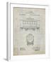 PP1069-Antique Grid Parchment Streetcar Patent Poster-Cole Borders-Framed Giclee Print