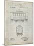 PP1069-Antique Grid Parchment Streetcar Patent Poster-Cole Borders-Mounted Giclee Print