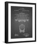 PP1069-Black Grid Streetcar Patent Poster-Cole Borders-Framed Giclee Print