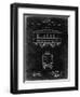 PP1069-Black Grunge Streetcar Patent Poster-Cole Borders-Framed Giclee Print
