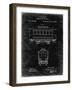 PP1069-Black Grunge Streetcar Patent Poster-Cole Borders-Framed Giclee Print