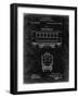 PP1069-Black Grunge Streetcar Patent Poster-Cole Borders-Framed Giclee Print