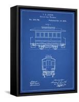 PP1069-Blueprint Streetcar Patent Poster-Cole Borders-Framed Stretched Canvas