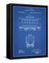 PP1069-Blueprint Streetcar Patent Poster-Cole Borders-Framed Stretched Canvas