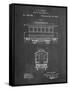 PP1069-Chalkboard Streetcar Patent Poster-Cole Borders-Framed Stretched Canvas