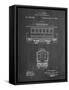 PP1069-Chalkboard Streetcar Patent Poster-Cole Borders-Framed Stretched Canvas