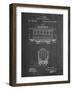 PP1069-Chalkboard Streetcar Patent Poster-Cole Borders-Framed Giclee Print