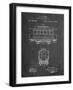 PP1069-Chalkboard Streetcar Patent Poster-Cole Borders-Framed Giclee Print