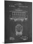 PP1069-Chalkboard Streetcar Patent Poster-Cole Borders-Mounted Giclee Print