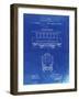 PP1069-Faded Blueprint Streetcar Patent Poster-Cole Borders-Framed Giclee Print