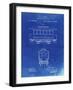 PP1069-Faded Blueprint Streetcar Patent Poster-Cole Borders-Framed Giclee Print