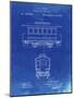 PP1069-Faded Blueprint Streetcar Patent Poster-Cole Borders-Mounted Giclee Print