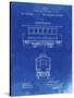 PP1069-Faded Blueprint Streetcar Patent Poster-Cole Borders-Stretched Canvas