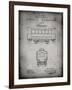 PP1069-Faded Grey Streetcar Patent Poster-Cole Borders-Framed Giclee Print
