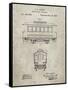 PP1069-Sandstone Streetcar Patent Poster-Cole Borders-Framed Stretched Canvas