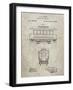 PP1069-Sandstone Streetcar Patent Poster-Cole Borders-Framed Giclee Print