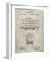 PP1069-Sandstone Streetcar Patent Poster-Cole Borders-Framed Giclee Print