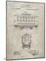 PP1069-Sandstone Streetcar Patent Poster-Cole Borders-Mounted Giclee Print