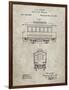 PP1069-Sandstone Streetcar Patent Poster-Cole Borders-Framed Giclee Print