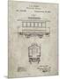 PP1069-Sandstone Streetcar Patent Poster-Cole Borders-Mounted Giclee Print