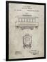 PP1069-Sandstone Streetcar Patent Poster-Cole Borders-Framed Giclee Print