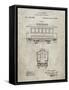 PP1069-Sandstone Streetcar Patent Poster-Cole Borders-Framed Stretched Canvas