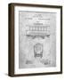 PP1069-Slate Streetcar Patent Poster-Cole Borders-Framed Giclee Print