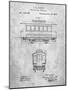 PP1069-Slate Streetcar Patent Poster-Cole Borders-Mounted Giclee Print