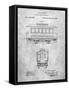 PP1069-Slate Streetcar Patent Poster-Cole Borders-Framed Stretched Canvas