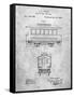 PP1069-Slate Streetcar Patent Poster-Cole Borders-Framed Stretched Canvas