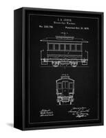 PP1069-Vintage Black Streetcar Patent Poster-Cole Borders-Framed Stretched Canvas