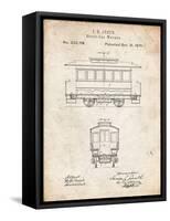 PP1069-Vintage Parchment Streetcar Patent Poster-Cole Borders-Framed Stretched Canvas