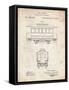 PP1069-Vintage Parchment Streetcar Patent Poster-Cole Borders-Framed Stretched Canvas