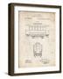 PP1069-Vintage Parchment Streetcar Patent Poster-Cole Borders-Framed Giclee Print