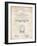 PP1069-Vintage Parchment Streetcar Patent Poster-Cole Borders-Framed Giclee Print