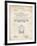 PP1069-Vintage Parchment Streetcar Patent Poster-Cole Borders-Framed Giclee Print