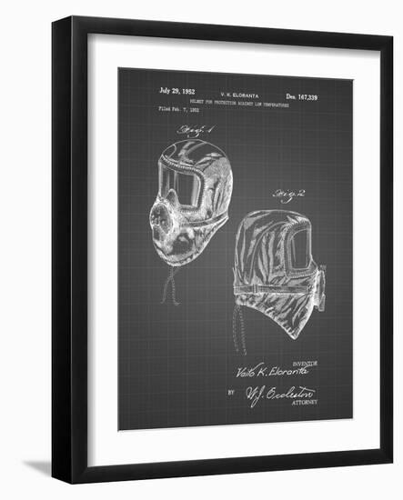 PP1071-Black Grid Sub Zero Mask Patent Poster-Cole Borders-Framed Giclee Print