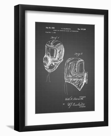 PP1071-Black Grid Sub Zero Mask Patent Poster-Cole Borders-Framed Premium Giclee Print