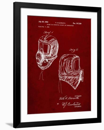 PP1071-Burgundy Sub Zero Mask Patent Poster-Cole Borders-Framed Giclee Print