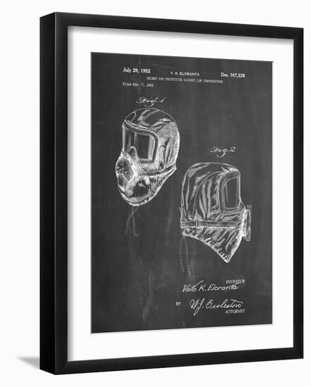 PP1071-Chalkboard Sub Zero Mask Patent Poster-Cole Borders-Framed Giclee Print