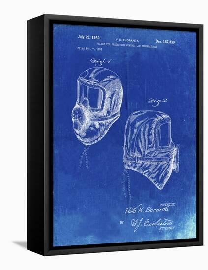 PP1071-Faded Blueprint Sub Zero Mask Patent Poster-Cole Borders-Framed Stretched Canvas