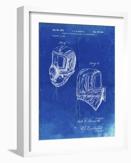 PP1071-Faded Blueprint Sub Zero Mask Patent Poster-Cole Borders-Framed Giclee Print