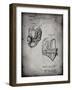 PP1071-Faded Grey Sub Zero Mask Patent Poster-Cole Borders-Framed Giclee Print