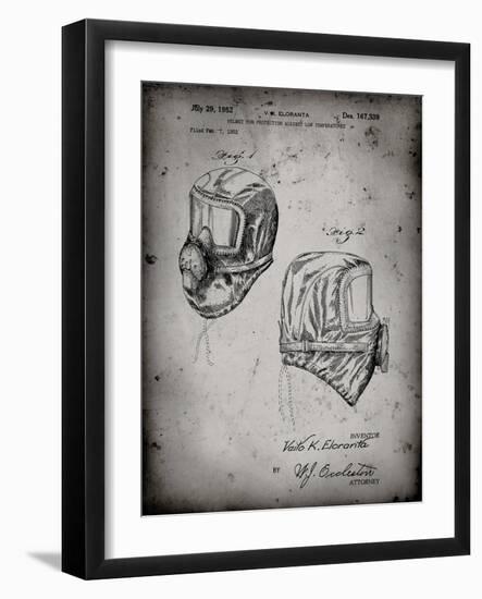 PP1071-Faded Grey Sub Zero Mask Patent Poster-Cole Borders-Framed Giclee Print