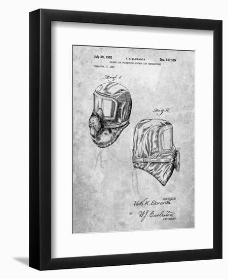 PP1071-Slate Sub Zero Mask Patent Poster-Cole Borders-Framed Premium Giclee Print