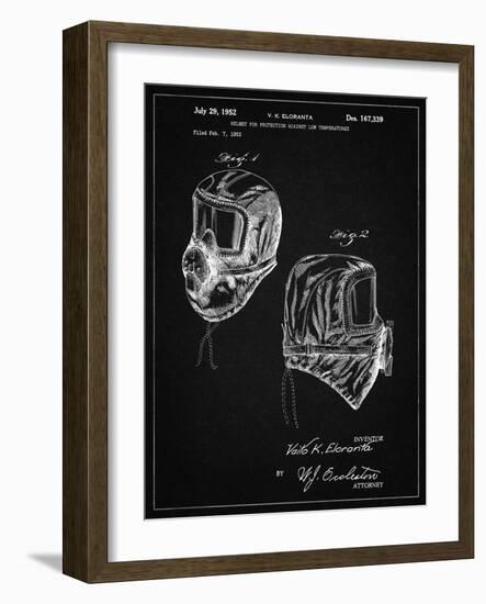 PP1071-Vintage Black Sub Zero Mask Patent Poster-Cole Borders-Framed Giclee Print